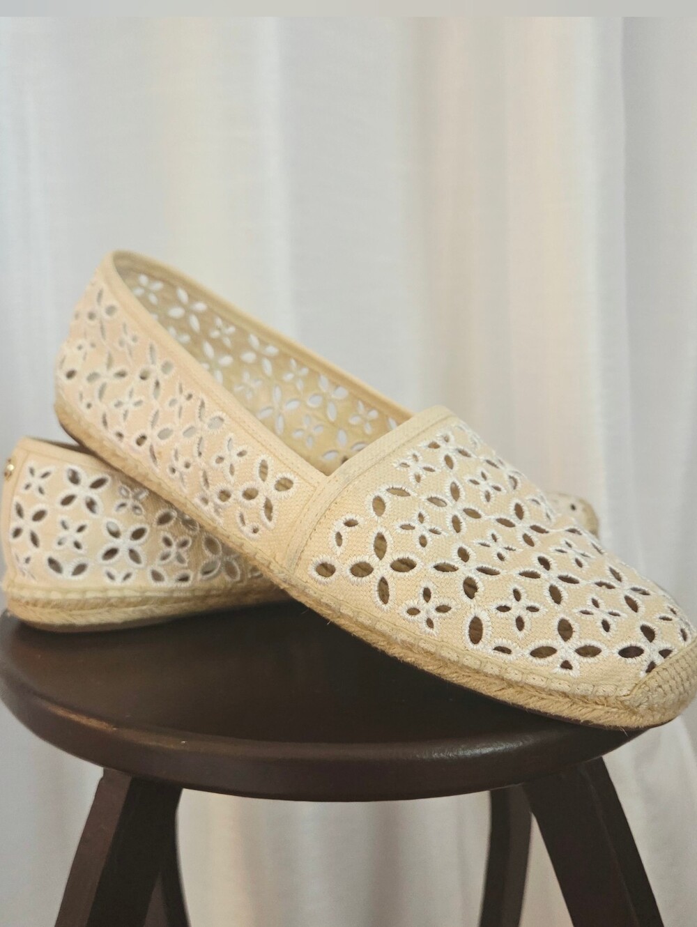 Michael Kors Eyelet Jute Soled Summer Loafer Flat